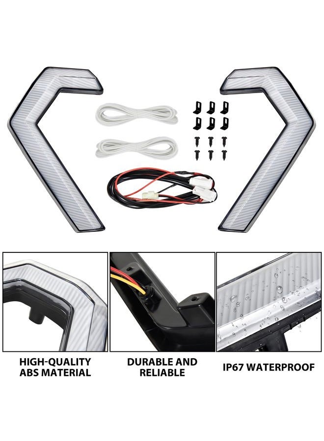 SAUTVS LED Turn Signal Fang Lights for Honda Talon 1000, Front Grille Accent Lights Signature Lights Grill Lamps for Honda Talon 1000R 1000X 1000X-4 2022-2024 Accessories(2PCS) - Image 5