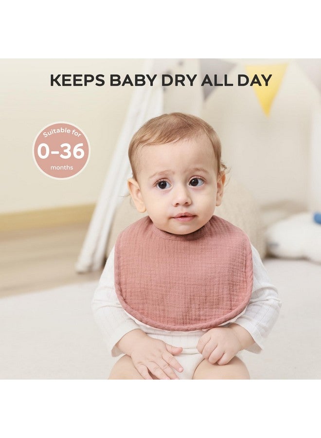 مريلة أطفال جيلي موني موسلين، عبوة من 8 قطع، مريلة أطفال باندانا، مريلة لعاب للأطفال من الجنسين، مصنوعة من القطن بنسبة 100%، ألوان سادة، مريلة ناعمة مربعة للتسنين للأطفال حديثي الولادة - Image 1