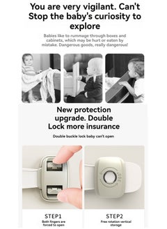 Beauenty 5 Pack Child Proof Refrigerator Lock, Fridge Locks for Kids with Sticky Adhesive Pads, Child Safety Locks for Doors, RV Refrigerator, Oven Lock Child Safety Baby Cabinet Locks  - Image 2