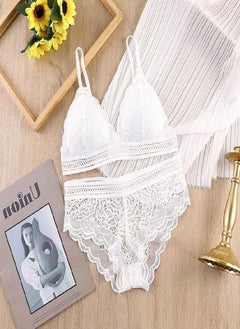 Women Lace Bra Sets Seamless Underwear Backless Vest Sexy Panties Padded  Ultrathin Bralette Female Lingerie Briefs Intimates : Buy Online at Best  Price in KSA - Souq is now : Fashion