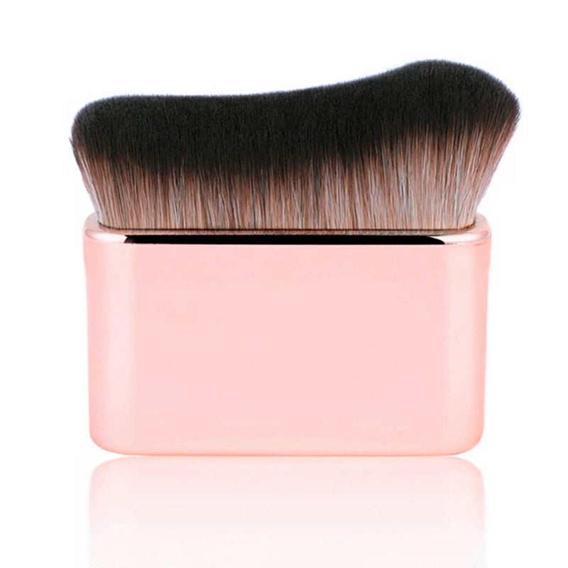 Professional Body Makeup Brush for Blending Liquid Foundation High Density Face Kabuki Brush for Body Highlighter Bronzer Shimmer Glow Concealers Cream Powder Body Brush (Rose gold) - Image 1