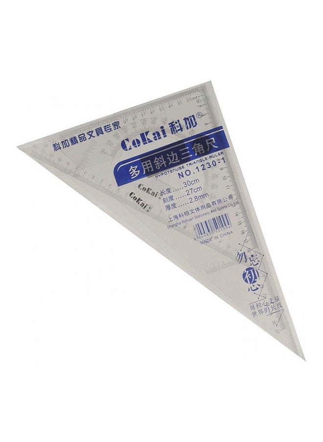 cokai Multipurpose Triangular Plate 2 Pieces Clear 