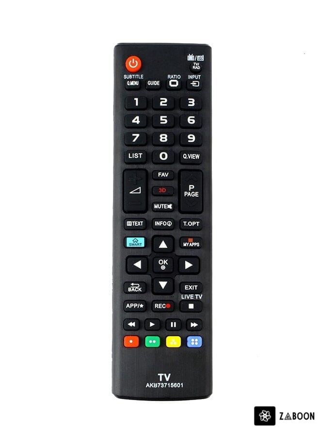 Zaboon Remote Control For LG TV Black