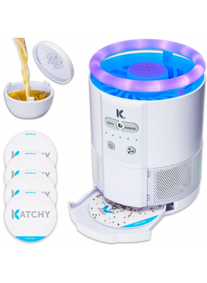 KATCHY Katchy Duo 2 in 1 Indoor Fruit Fly Trap, Mosquito Killer, and Gnat & Bug Catcher with UV Light Fan and Sticky Traps for Bugs - Image 1