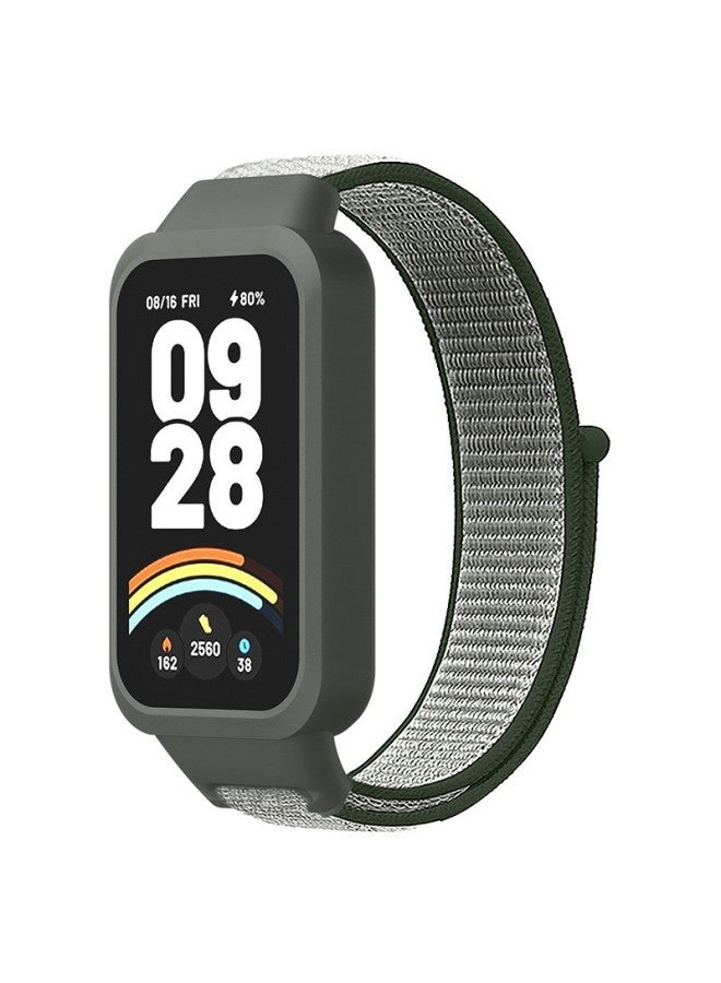 For Redmi Bracelet 3 Strap Redmi Band3 Strap Xiaomi 9Active Nylon Loop Strap-Color:Deep Olives-Specifications:Redmi Bracelet 3/xiaomi 9active  - Image 1