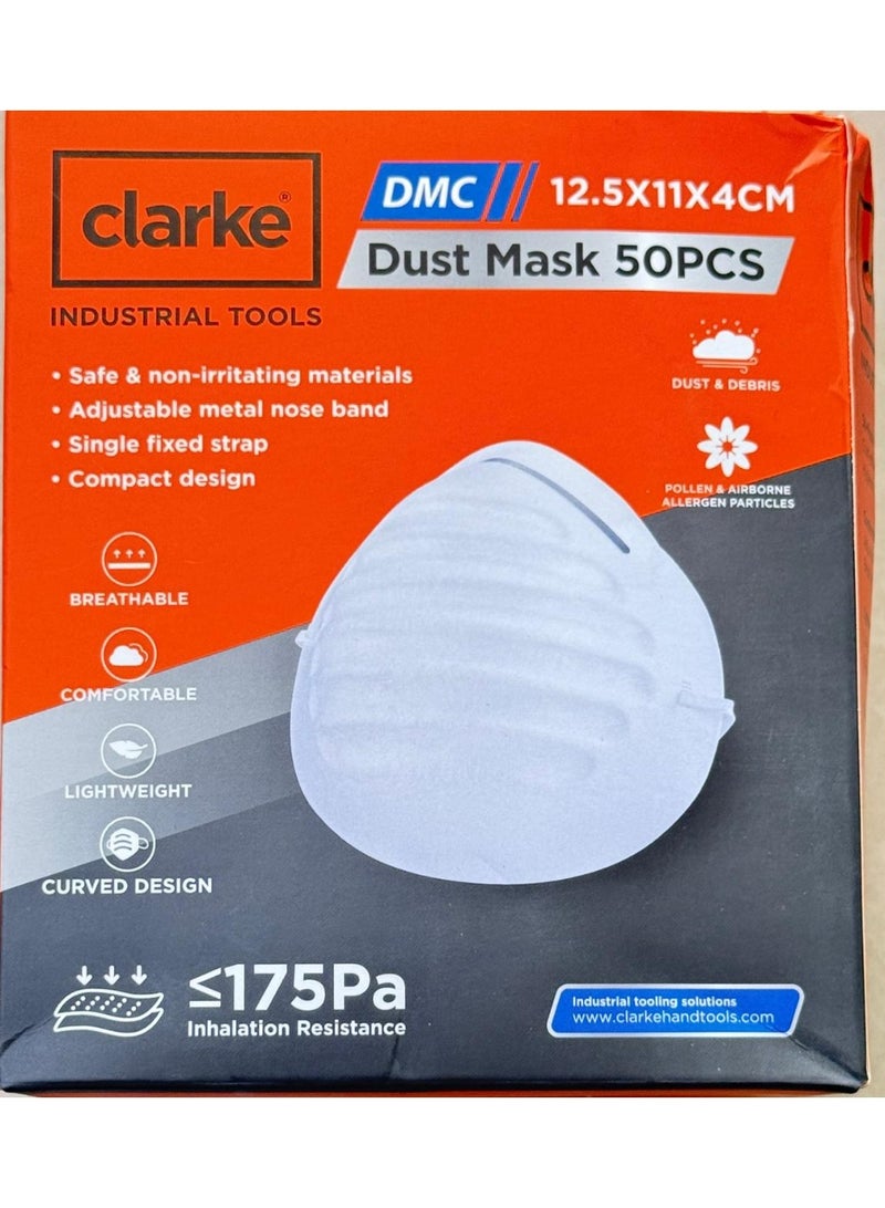 كلارك Clarke Dust Mask 50 Pcs - Image 2