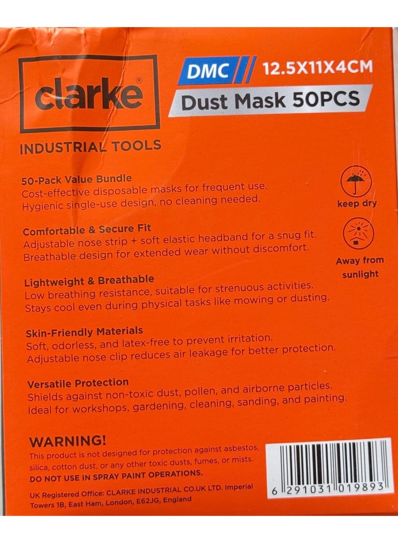كلارك Clarke Dust Mask 50 Pcs - Image 5
