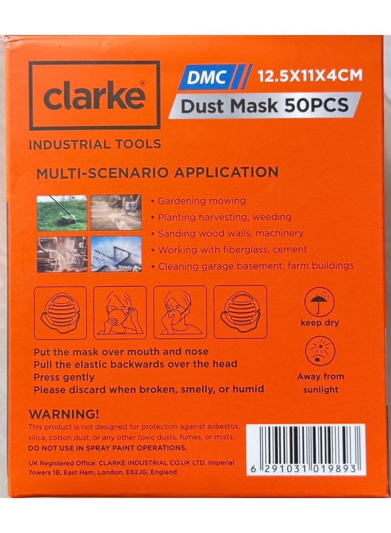 كلارك Clarke Dust Mask 50 Pcs - Image 4