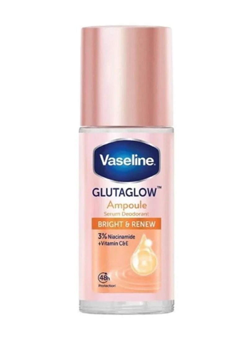 فازلين مزيل العرق جلوتا جلو برايت اند رينيو من فازلين 45 مل