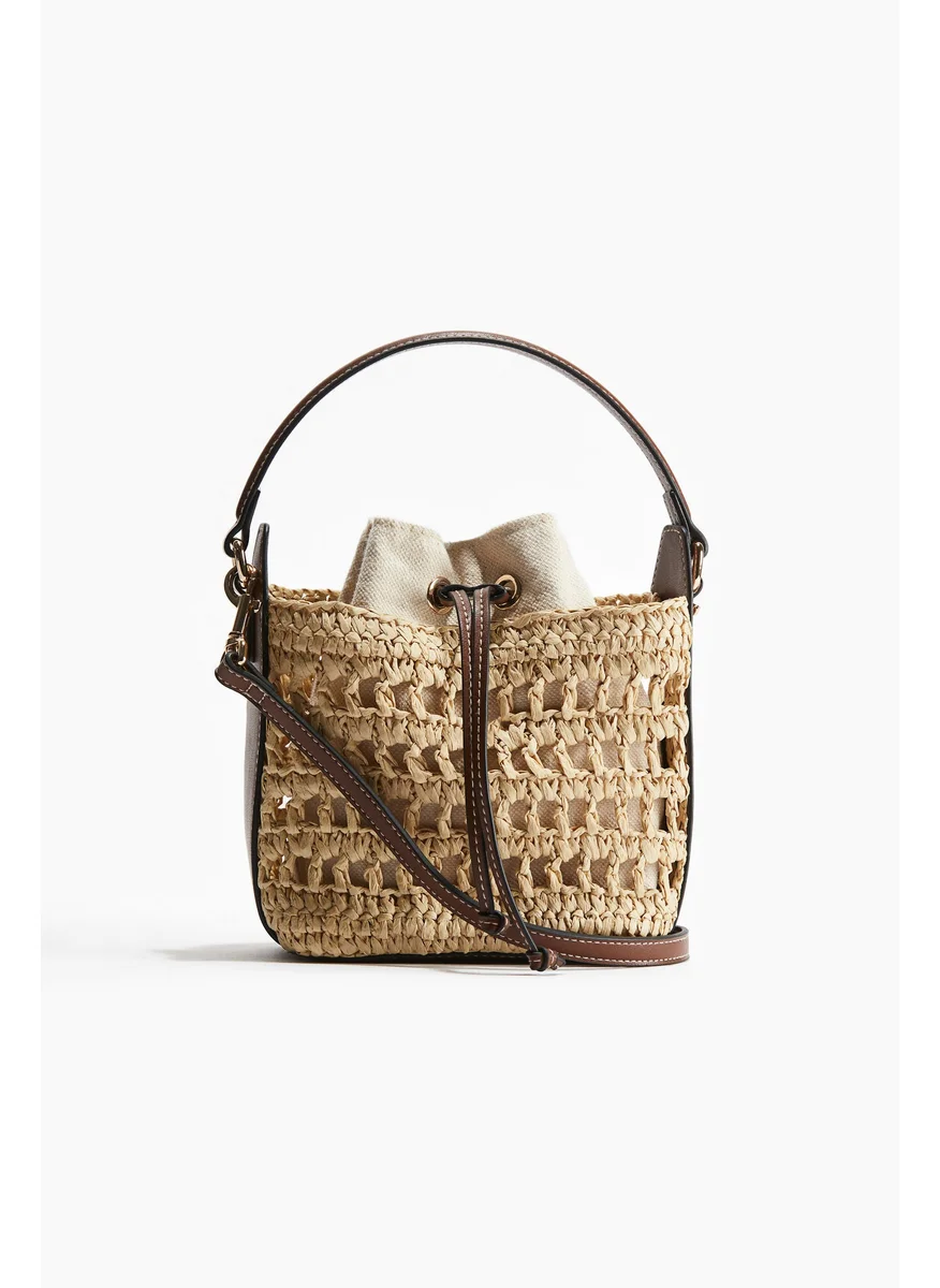 اتش اند ام Straw Crossbody Bag