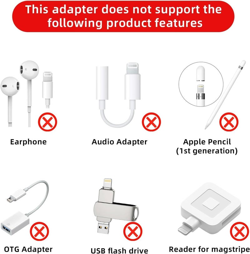 4 حزمة محول Lightning إلى USB C لأجهزة iPhone 15/16/16 Pro Max/Plus، Samsung S24، يدعم الشحن ونقل البيانات، كابل موصل شاحن Type C، محول Lightning أنثى إلى USB C ذكر، ليس للصوت - Image 2