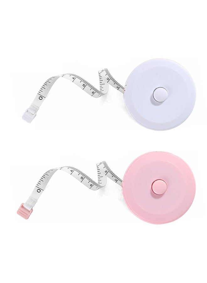 Generic Soft Sewing Tape Measure for Accurate Measurement, Retractable Tape Measure for Body Measurements, 60 inchs/1.5 meters, Mini Pocket Waist Measuring Tape(2 colours)  - Image 1