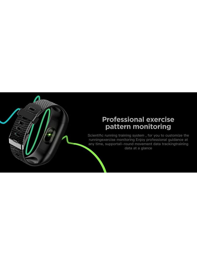 G-Tab - G-Tab W611 Smart Band with Large Battery Life, Heart Rate/Sleep Monitor, Call Alert or SMS Notification, Step Count, Multiple Sport Mode for Men, Women, (Blue) - Image 1