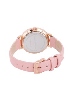 French Connection Women's Analogue Quartz Pink Leather Band Watch FCN0008E-R - 35mm  - Image 3