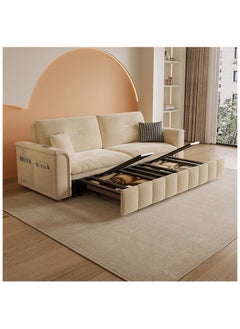 AWD Sofa Bed, Pull-out Sofa Come Bed with Storage Box Side Pockets USB Port  Convertible Sofa Bed, Daybed with Storage , Sofa Bed Living Room Furniture  - Image 3