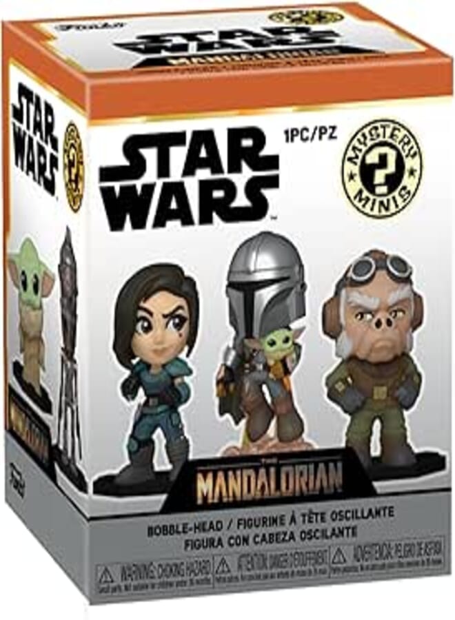 Funko Mystery Minis: TV: The Mandalorian, One Random Mystery Action Figure - 54519