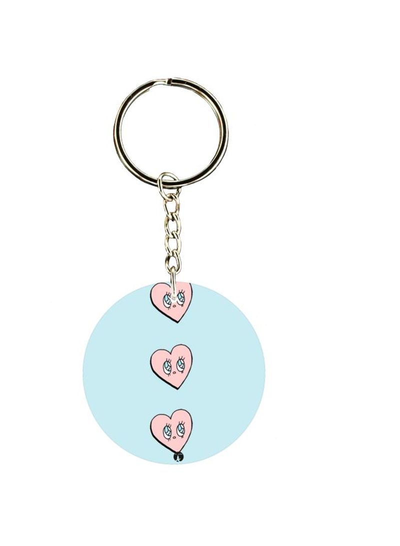 RKN Heart Printed Keychain