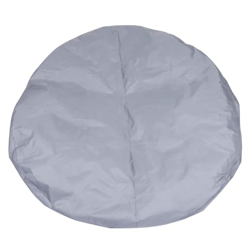 DOITOOL Round Hot Tub Cover 6ft Round Pool Cover Inflatable Hot Tub Covers Replacement Solar Spa Cover Protector, Reduce Water Evaporation, Grey, 74.80 X 11.81 Inches - Image 1