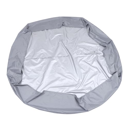 DOITOOL Round Hot Tub Cover 6ft Round Pool Cover Inflatable Hot Tub Covers Replacement Solar Spa Cover Protector, Reduce Water Evaporation, Grey, 74.80 X 11.81 Inches - Image 4