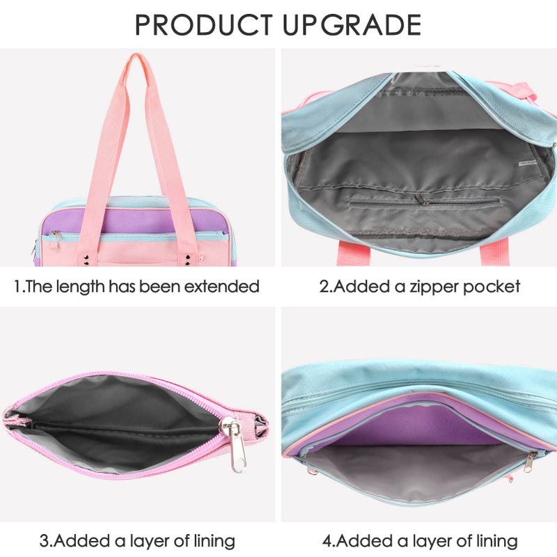 STEAMEDBUN Kawaii Ita Bag Japanese School Bag Cute Tote Bag Large Shoulder Anime Heart Purse - Image 2