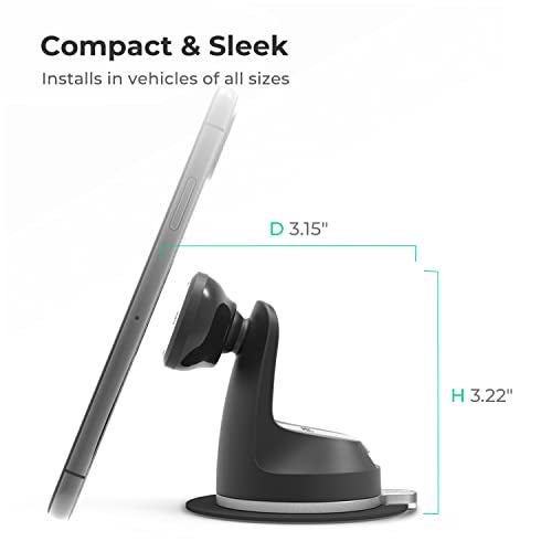 iOttie iTap 2 Magnetic Dashboard Car Mount Holder || Cradle for Samsung Galaxy S22, Google Pixel 7, Motorola Moto G, OnePlus 10, Sony Xperia & Other Android Smartphones - Image 5