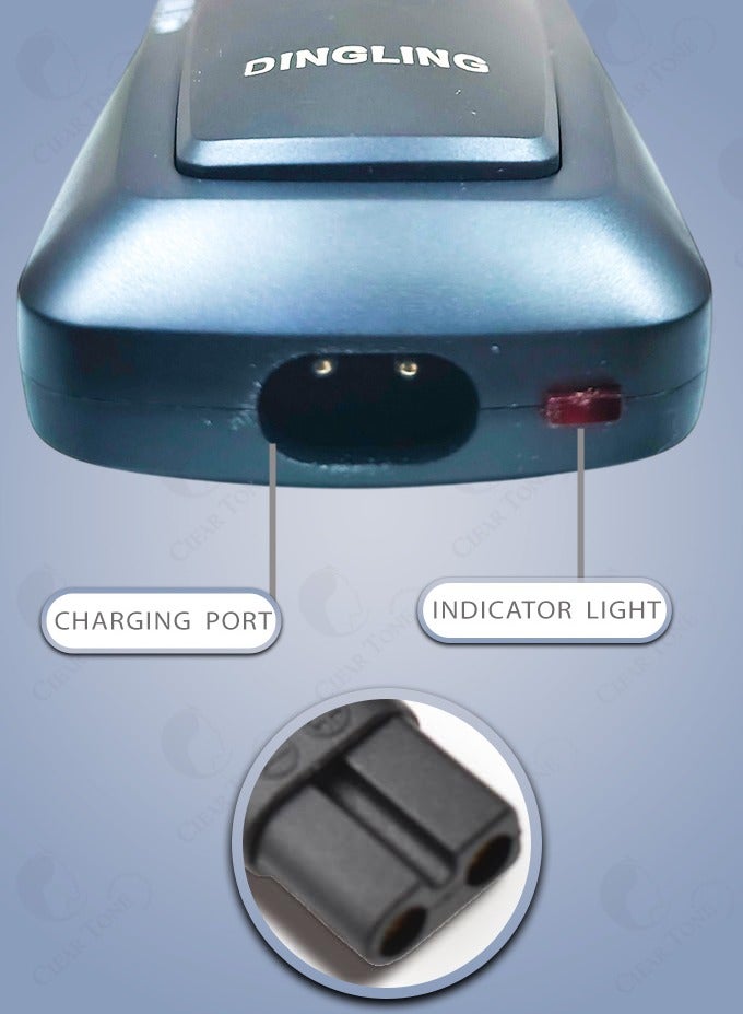 دينجلينج ماكينة حلاقة عملية قابلة لإعادة الشحن مع شفرة داخلية حادة وشفرات دقيقة بقطر 50 مم لحلاقة دقيقة | شحن يدوم 8 ساعات واستخدام طويل | ماكينة حلاقة رجالية محمولة قابلة لإعادة الشحن - Image 5