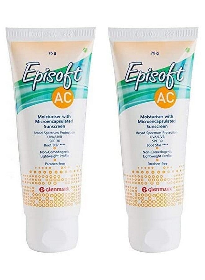 إيبيسوفت مرطب جلينمارك ايه سي مع واقي من الشمس بمعامل حماية 30+ وفوائد مضادة لحب الشباب ومكافحة فرط التصبغ للجنسين 75 جرام × عبوة من قطعتين - Image 1