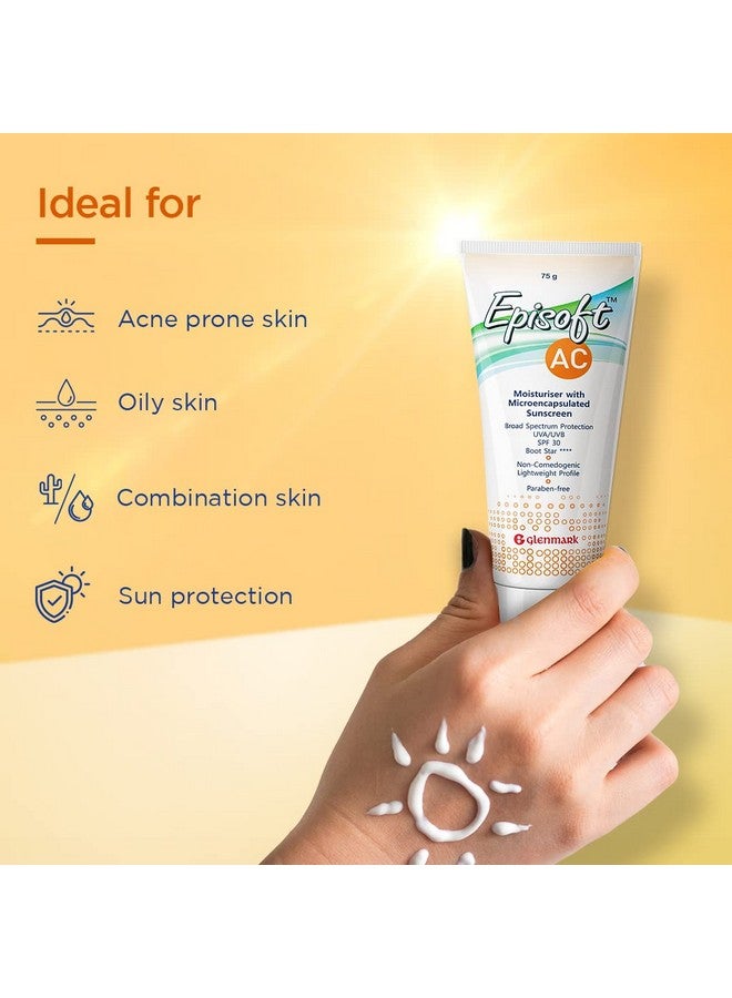 إيبيسوفت مرطب جلينمارك ايه سي مع واقي من الشمس بمعامل حماية 30+ وفوائد مضادة لحب الشباب ومكافحة فرط التصبغ للجنسين 75 جرام × عبوة من قطعتين - Image 5
