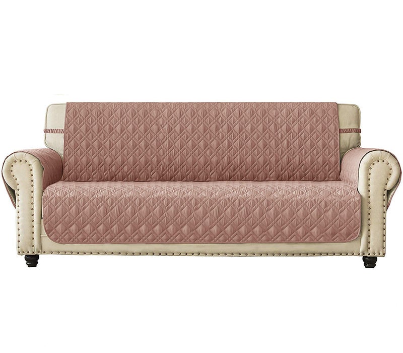 Ameritex Couch Sofa Cover Sofa Slipcover 100 Waterproof Nonslip Quilted Furniture Protector Slipcover for Dogs Children Pets Sofa Slipcover Machine Washable Pink 68