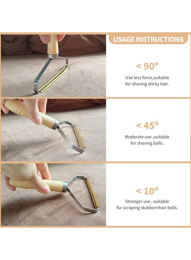 مزيل كرات الوبر ووبر الحيوانات الأليفة (قطعتان)، قابل لإعادة الاستخدام - لتنظيف السجاد، الملابس، الأثاث، الأقمشة والسيارة (ألوان متعددة) - Image 5