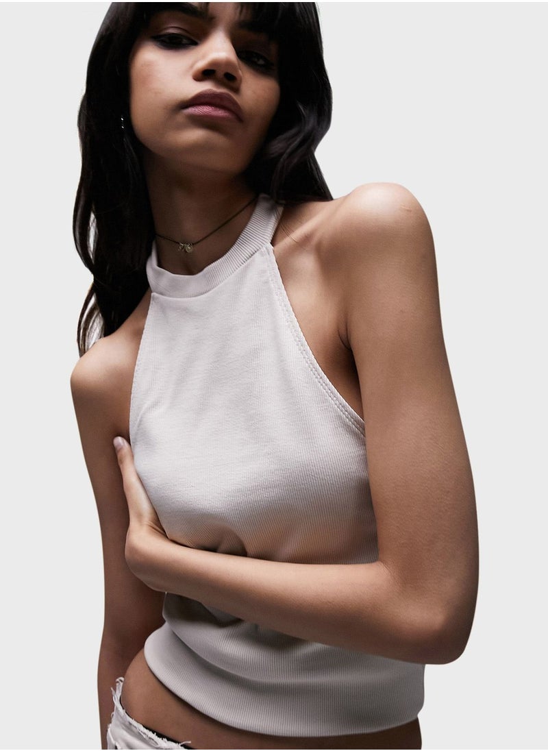 TOPSHOP - Halter Open Back Top - Image 1