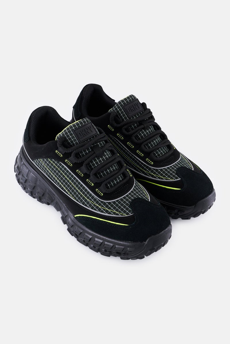 DKNY Men Medium Lace Casual Shoes, Black - Image 2