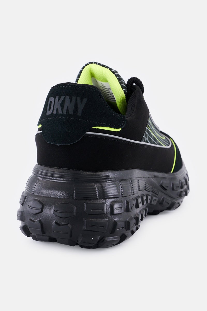 DKNY Men Medium Lace Casual Shoes, Black - Image 3
