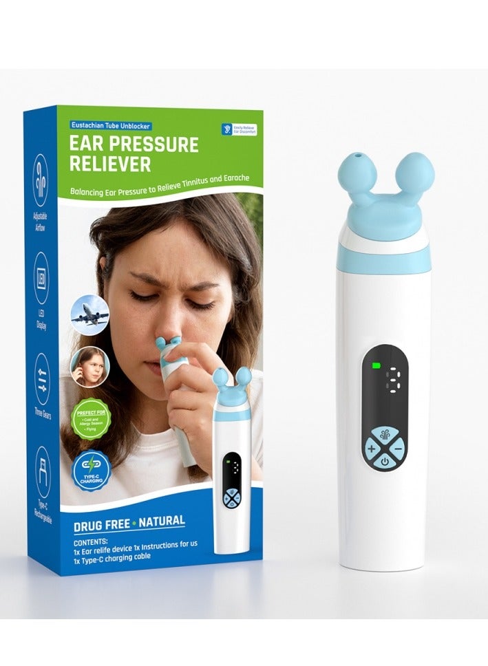 إم مياويان جهاز تخفيف ضغط الأذن الأنبوبي | يفتح الأذنين، يوازن الضغط ويخفف طنين الأذن جهاز كهربائي لتخفيف ضغط الأذن وفتحها يوازن ضغط الأذن لتحسين طنين الأذن وتخفيف آلامها | عناية بالأذن للسفر، الغوص والسباحة - Image 1
