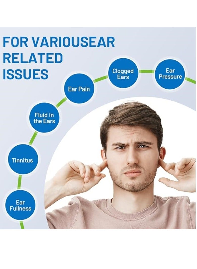 إم مياويان جهاز تخفيف ضغط الأذن الأنبوبي | يفتح الأذنين، يوازن الضغط ويخفف طنين الأذن جهاز كهربائي لتخفيف ضغط الأذن وفتحها يوازن ضغط الأذن لتحسين طنين الأذن وتخفيف آلامها | عناية بالأذن للسفر، الغوص والسباحة - Image 3