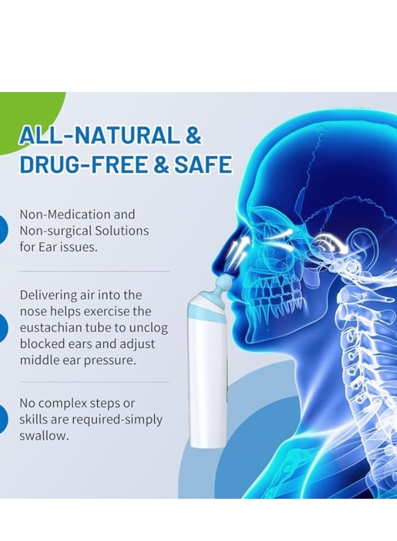 إم مياويان جهاز تخفيف ضغط الأذن الأنبوبي | يفتح الأذنين، يوازن الضغط ويخفف طنين الأذن جهاز كهربائي لتخفيف ضغط الأذن وفتحها يوازن ضغط الأذن لتحسين طنين الأذن وتخفيف آلامها | عناية بالأذن للسفر، الغوص والسباحة - Image 4