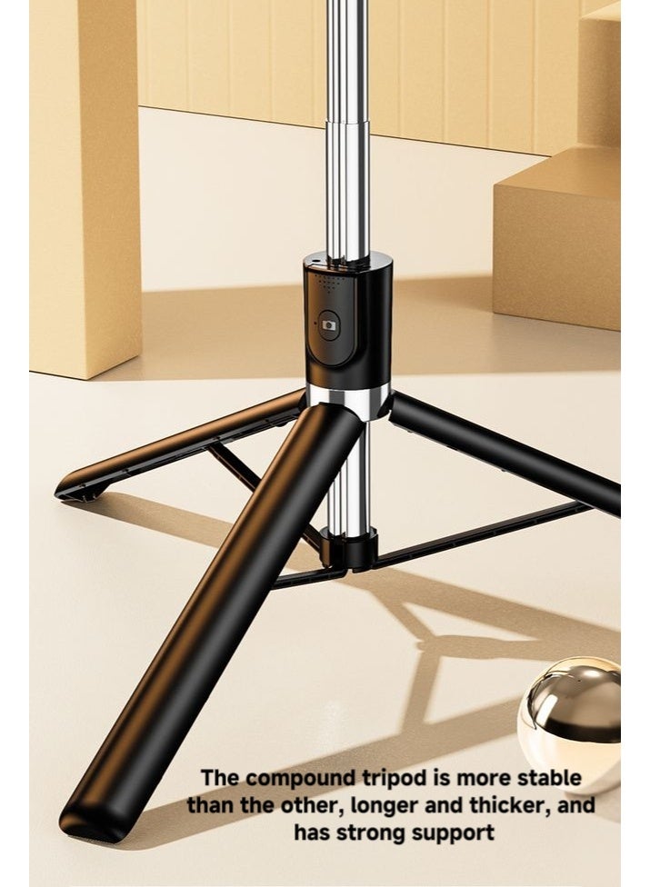 Trendy new mobile phone selfie stick Bluetooth remote control floor tripod foldable portable photography travel essentials to capture your beauty - Image 5
