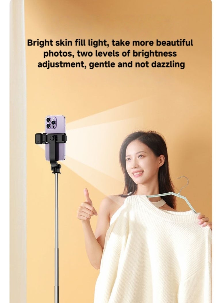 Trendy new mobile phone selfie stick Bluetooth remote control floor tripod foldable portable photography travel essentials to capture your beauty - Image 2