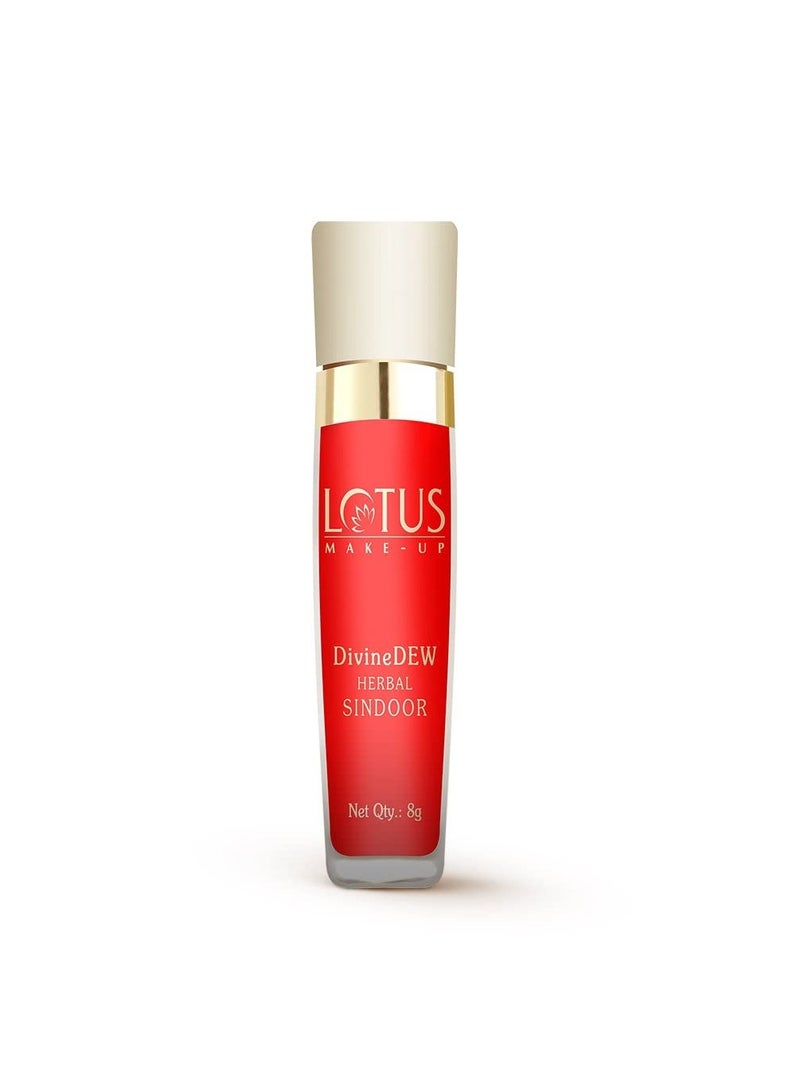 LOTUS HERBALS Lotus Herbals Divine Dew Herbal Sindoor 21 Love Drop 8g, Red  - Image 1
