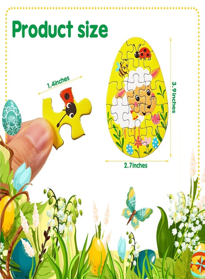 Skylety 20 Pieces Mini Easter Puzzles Easter Egg Fillers Bunny Chicks Hatching Printed Mini Puzzles Classroom Prize Resurrection Party Favors, 5 Styles - Image 2