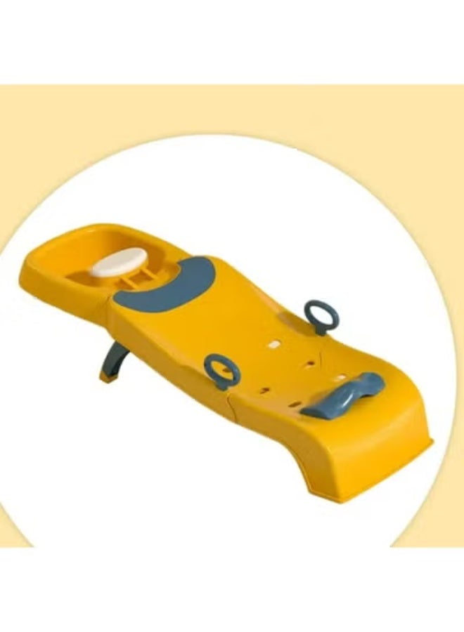 ممز بلانيت مقعد حمام للاطفال من عمر 6 اشهر فما فوق من السيليكون الآمن علي الاطفال من ممز بلانيت، بانيو حمام للاطفال الجالسين، كرسي استحمام بتصميم مفتوح للاطفال من عمر 6-12 شهر، مقعد حمام صغير غير قابل للانزلاق، مقعد حمام صغير للاطفال - Image 3