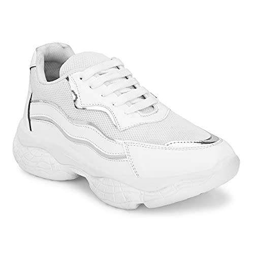 Amico Women's & Girls Sneakers Casual Shoe White, 5 UK - Image 1