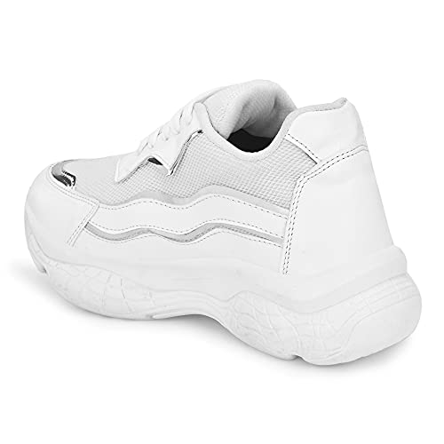 Amico Women's & Girls Sneakers Casual Shoe White, 5 UK - Image 3