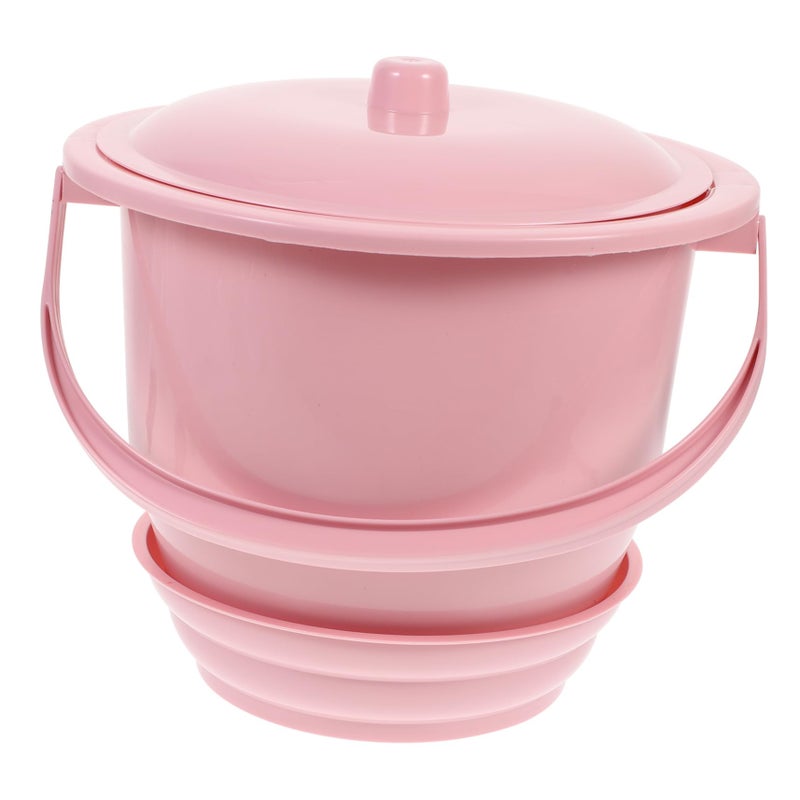 Portable Female Urinal with Lid Thick Material Non Slip Bottom and Handle - Image 2