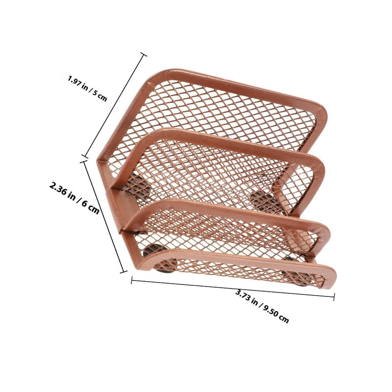 Metal Desktop Letter Rack File Organizer Document Holder for Office and Home - Image 3