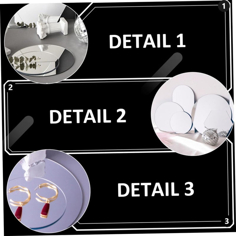 Reflective Photography Mirrors 14X14X0 2cm For Makeup Jewelry Cosmetics Photo Props - Image 5