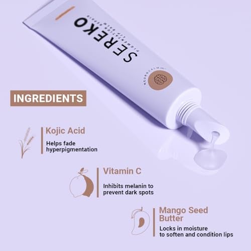 SEREKO Pigmentation Repair Lip Balm for Dark Lips With Kojic Acid, Vitamin C & Mango Seed Butter | Brightens Dark & Discoloration Lips, 24H Hydration, Lock Moisture | For Women & Men | Affogato - 8gm - Image 2