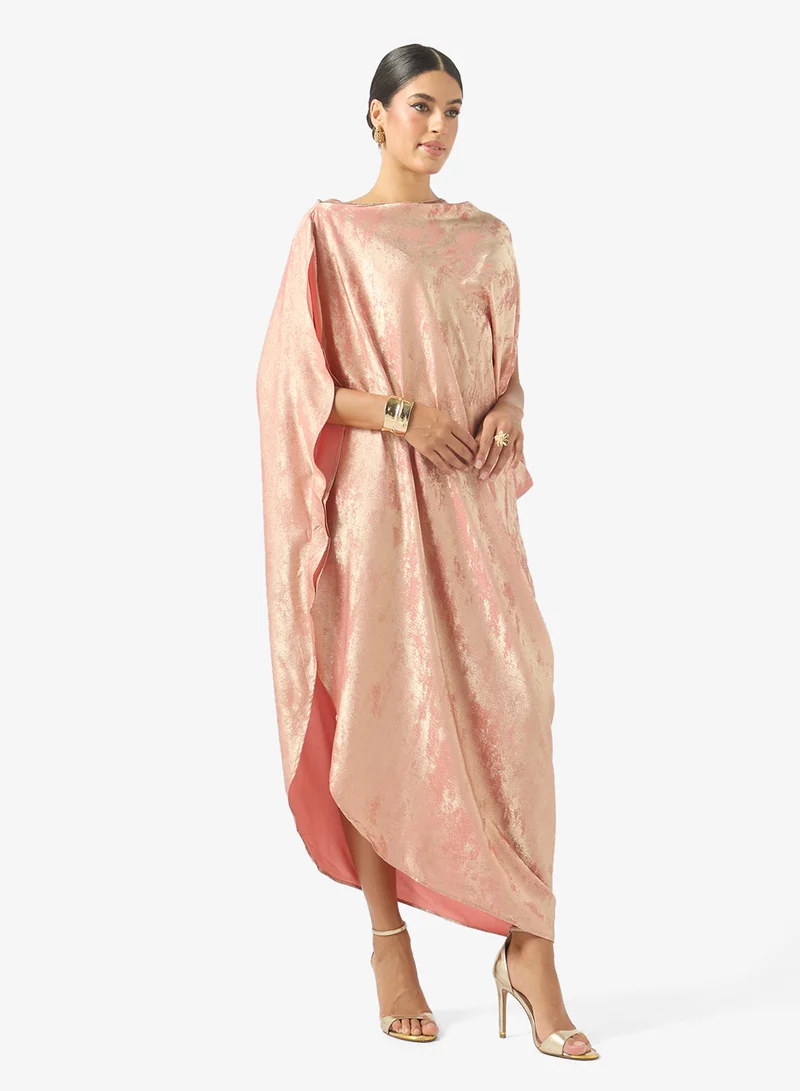 Golden Apple Off Shoulder Midi Dress