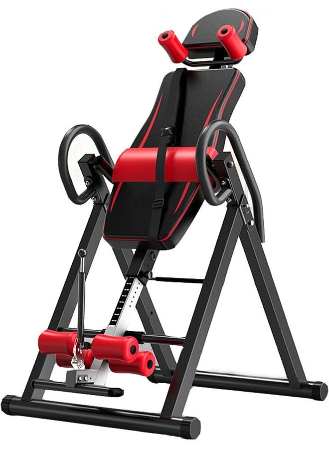 Inversion Table for Back Pain Relief, 150KG Capacity Strength Training Inversion Equipment, Decompression Table for Pain Therapy Training with Safe Belt & Comfortable Ankle Holders