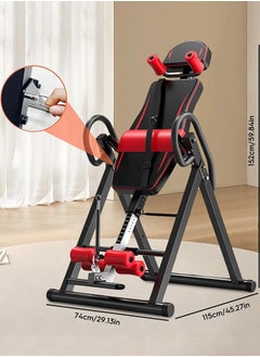 Garlo Inversion Table for Back Pain Relief, 150KG Capacity Strength Training Inversion Equipment, Decompression Table for Pain Therapy Training with Safe Belt & Comfortable Ankle Holders  - Image 4